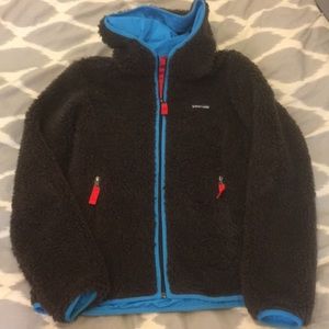 Patagonia full zip/lined and hooded fleece